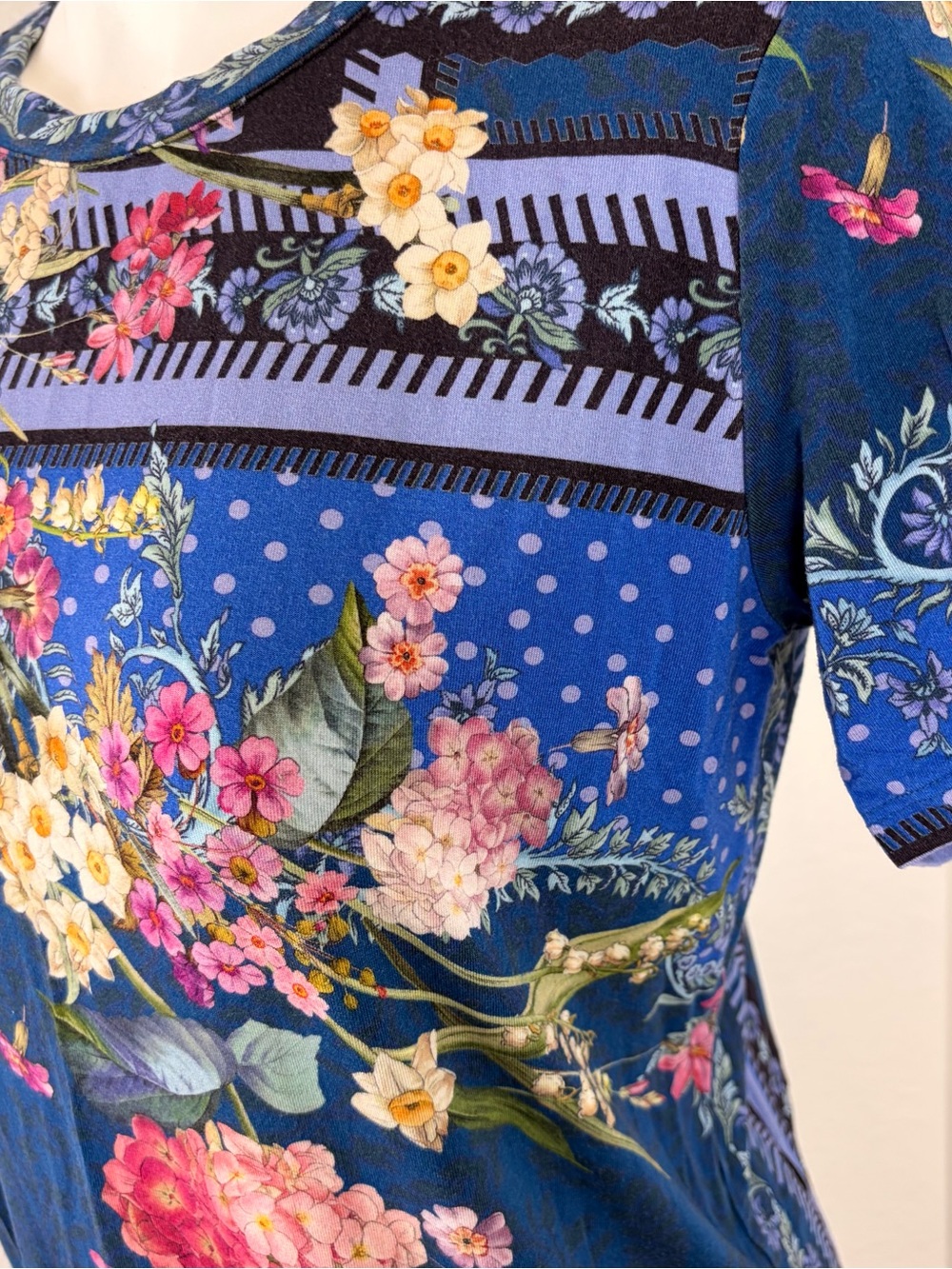 Johnny Was Revive Floral Short Sleeve Special Tee - Picture 5 of 10